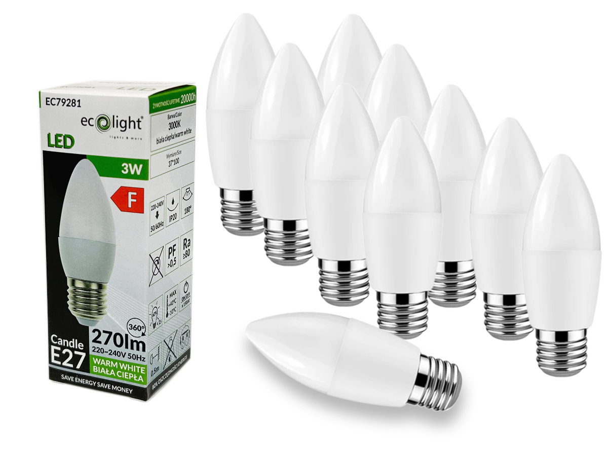 Żarówki Candle E27